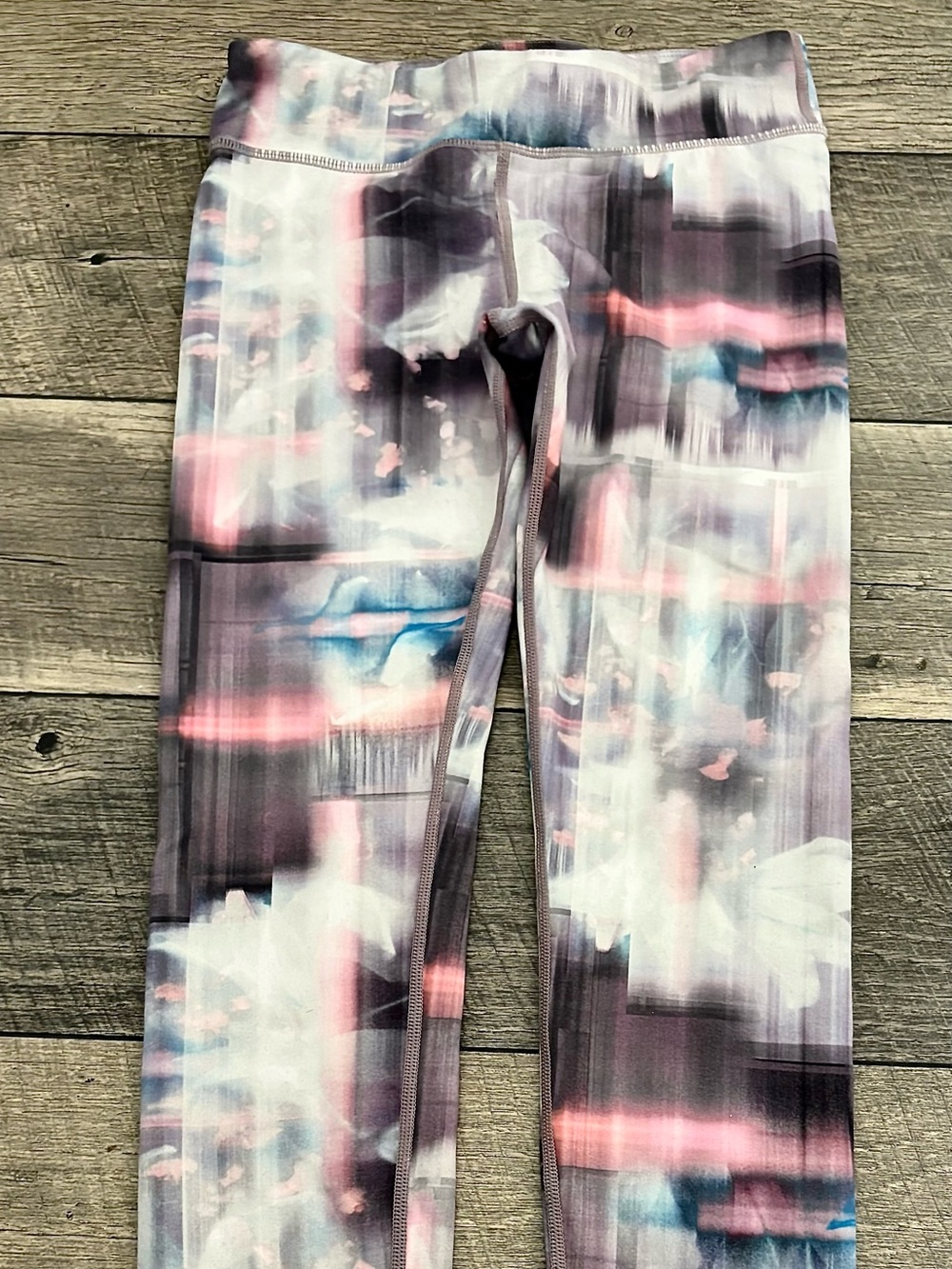 Athleta Girls Abstract Print Leggings in Pink, Purple & Blue
